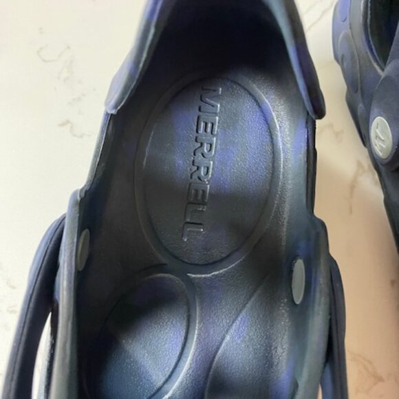 The Merrell Hydro Moc Slip On Dark Blue/Black Waterproof Shoes - Picture 7 of 9